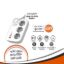 13 Amp Triple Power Strip with 4 USB Outputs