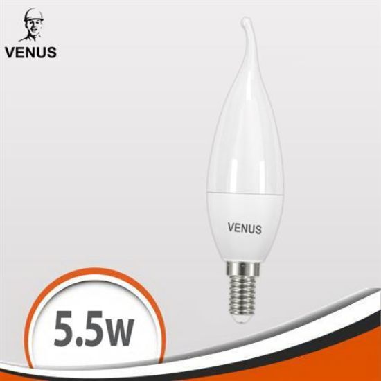 كاندل دمعة ملكي 5.5 وات ابيض