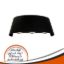 Black wall sconce, 7 watts, up-down, 6 yellow lenses