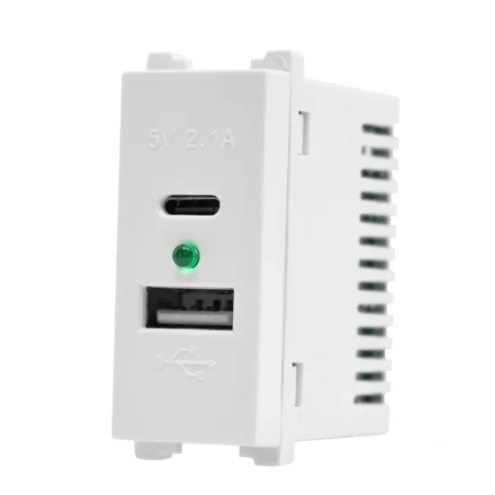 بريزة USB TYPE C - أبيض — صورة 2