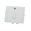 Wide doorbell button, white, 16A