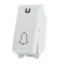 Single doorbell button, white, 16A