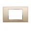 Liner faceplate, champagne with chrome trim