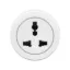 Illuminated magnetic British-type socket, white
