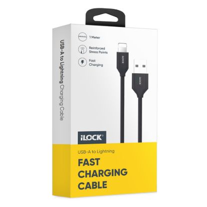 كابل USB-A إلى آيفون، شحن سريع ونقل بيانات