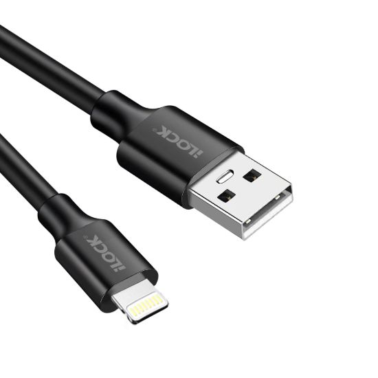 كابل USB-A إلى آيفون، شحن سريع ونقل بيانات - أبيض — صورة 5