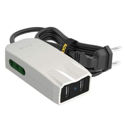 شاحن ميني برو سريع، 2 × Type-A و2 بريزة