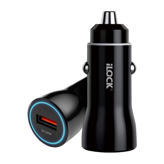 شاحن سيارة سريع 30 وات، USB-A، ‏Qualcomm Quick Charge 3.0، مؤشر ليد — صورة 2