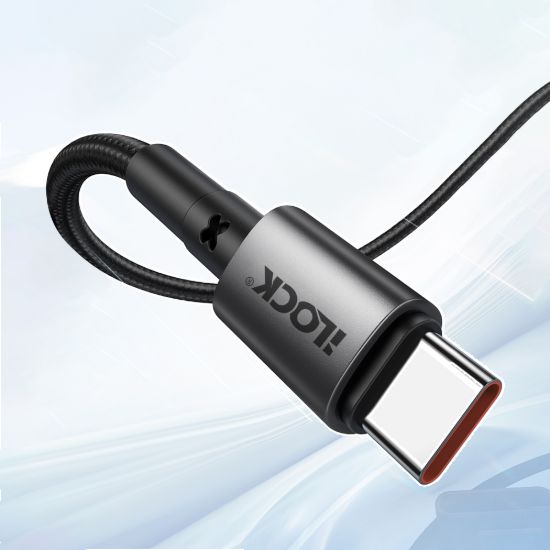 كابل شحن سريع 65 وات، USB-C إلى Type-C، مضفر فائق التحمل — صورة 6