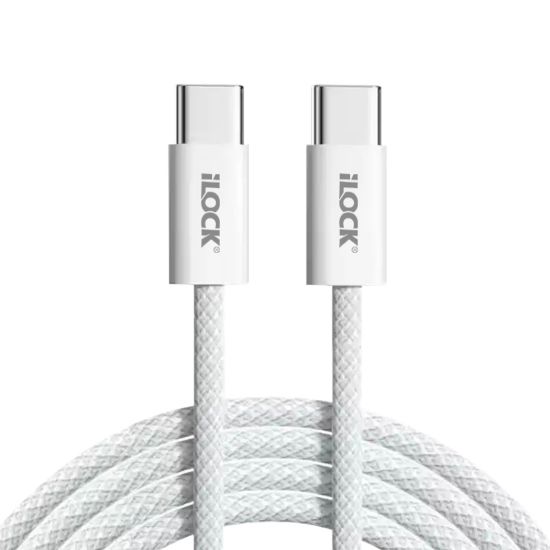 كابل شحن سريع 240 وات PD، ‏USB-C إلى USB-C، مضفر فائق التحمل — صورة 2