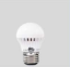 Round LED bulb, 3W — white / warm