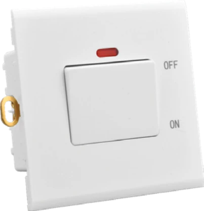 Moana Water Heater 2 pole Switch with Lamp — 78 mm — 20 A