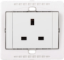 Seven Decorative British Socket — 13 A