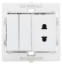 Seven American Socket + Double Two-way Switch