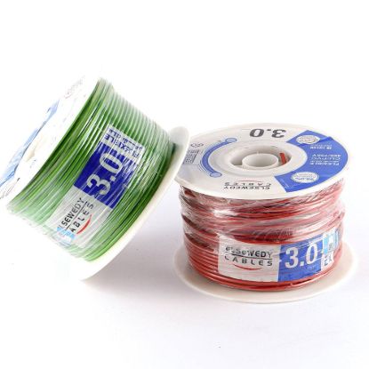 لفة سلك نحاس شعر مرن معزول PVC 3 مم² — 100 متر — السويدي إلكتريك (بالمتر)