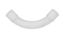 Fire-resistant UPVC elbow — 20 mm — White