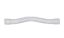 Fire-resistant UPVC offset bend — 20 mm — White
