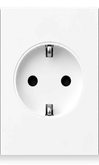 Merkel Electric recessed Germany socket, 48 mm — White — picture 3