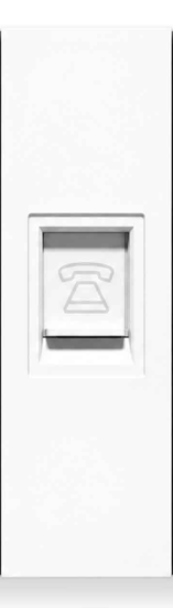 Merkel Electric telephone socket, 24 mm — White — picture 3